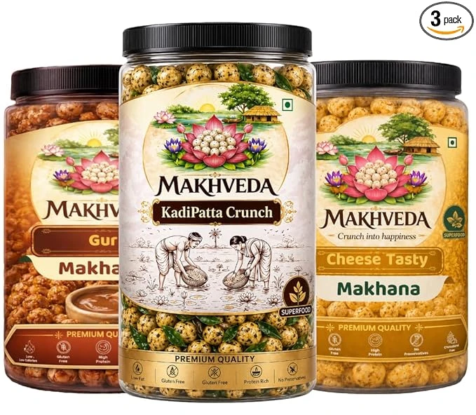 MAKHVEDA - Superfood Power Delicious Flavours Gud Cheese Kadhi Patta